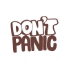 Dont Panic Araba Sticker Araba Sticker 17x17 Cm Kahverengi