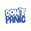 Dont Panic Araba Sticker Araba Sticker 17x17 Cm Mavi