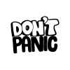 Dont Panic Araba Sticker Araba Sticker 17x17 Cm Siyah