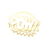 Pow Araba Sticker 17x17 Cm Gold