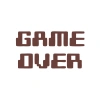 Game Over Araba Sticker 17x17 Cm Kahverengi