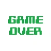 Game Over Araba Sticker 17x17 Cm Yeşil