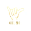 Chill Bro Araba Sticker 17x17 Cm Gold