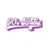 90s Baby Araba Sticker 17x17 Cm Mor