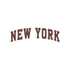 New York Araba Sticker 17x17 Cm Kahverengi