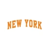 New York Araba Sticker 17x17 Cm Turuncu
