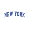 New York Araba Sticker 17x17 Cm Mavi