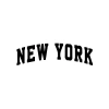 New York Araba Sticker 17x17 Cm Siyah
