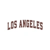 Los Angeles Araba Sticker 17x17 Cm Kahverengi