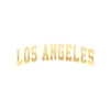 Los Angeles Araba Sticker 17x17 Cm Gold