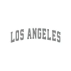 Los Angeles Araba Sticker 17x17 Cm Gri