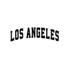 Los Angeles Araba Sticker 17x17 Cm Siyah