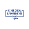 Biz Her Dakika Sahnedeyiz Ha! Araba Sticker 17x17 Cm Mavi