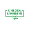 Biz Her Dakika Sahnedeyiz Ha! Araba Sticker 17x17 Cm Yeşil