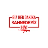 Biz Her Dakika Sahnedeyiz Ha! Araba Sticker 17x17 Cm Kırmızı