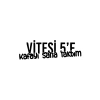Vitesi 5e Kafayı Sana Taktım Araba Sticker 17x17 Cm Siyah