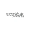 Her Şeyiniz Dümen be Araba Sticker 17x17 Cm Gri