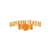 Bayram Şekeri Araba Sticker 17x17 Cm Turuncu