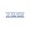 Ya Solarsa Güllerim Sensiz Araba Sticker 17x17 Cm Mavi