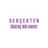 Gerçekten İğrenç Bir Hayat Araba Sticker 17x17 Cm Mor