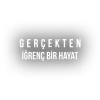 Gerçekten İğrenç Bir Hayat Araba Sticker 17x17 Cm Beyaz