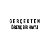 Gerçekten İğrenç Bir Hayat Araba Sticker 17x17 Cm Siyah