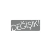 Değişik! Araba Sticker 17x17 Cm Gri
