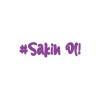 #Sakin Ol Araba Sticker 17x17 Cm Mor