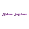 Babam Sağolsun Araba Sticker 17x17 Cm Mor