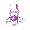 2.Abdülhamit Silüet Sticker 17x17 Cm Mor