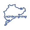Nürburgring Araba Sticker  17x17 Cm Mavi
