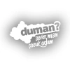 Duman Sever Misin Çocuk Adam Araba Sticker 17x17 Cm Beyaz