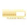 Boost Loading Araba Sticker 17x17 Cm Gold