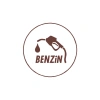 Benzin Araba Sticker 17x17 Cm Kahverengi