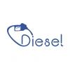 Diesel Araba Sticker 17x17 Cm Mavi