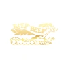 Beep Beep Araba Sticker 17x17 Cm Gold