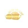 Kids In Car Araba Sticker 17x17 Cm Gold