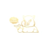Too Close Anime Araba Sticker 17x17 Cm Gold