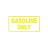 Gasoline Only Araba Sticker 17x17 Cm Sarı
