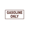Gasoline Only Araba Sticker 17x17 Cm Kahverengi
