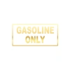 Gasoline Only Araba Sticker 17x17 Cm Gold