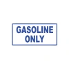 Gasoline Only Araba Sticker 17x17 Cm Mavi