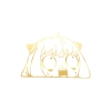 Anime Araba Sticker 17x17 Cm Gold