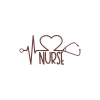 Nurse Araba Sticker 17x17 Cm Kahverengi