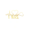 Nurse Araba Sticker 17x17 Cm Gold