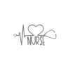 Nurse Araba Sticker 17x17 Cm Gri