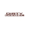 Dirty Diesel Araba Sticker 17x17 Cm Kahverengi