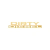 Dirty Diesel Araba Sticker 17x17 Cm Gold