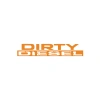 Dirty Diesel Araba Sticker 17x17 Cm Turuncu