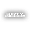 Dirty Diesel Araba Sticker 17x17 Cm Beyaz